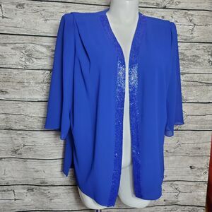 ursula of switzerland Blue Cardigan Size 20W